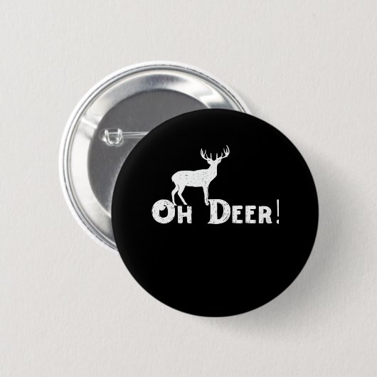 Oh Deer Clean Graphic Style  Ronde Button 5,7 Cm (Voorkant /achterkant)