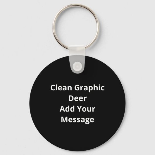 Oh Deer Clean Graphic Style Sleutelhanger (Achterkant)