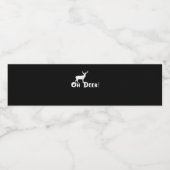 Oh Deer Clean Graphic Style Waterfles Etiket (Enkel label)