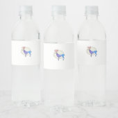 Oh Deer Clean Graphic Style Waterfles Etiket (Flessen)