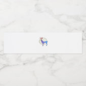 Oh Deer Clean Graphic Style Waterfles Etiket (Enkel label)