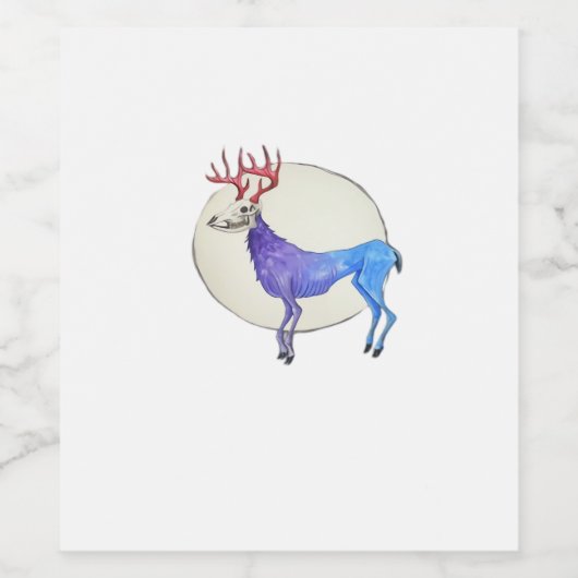 Oh Deer Clean Graphic Style  Wijn Etiket (Enkel label)
