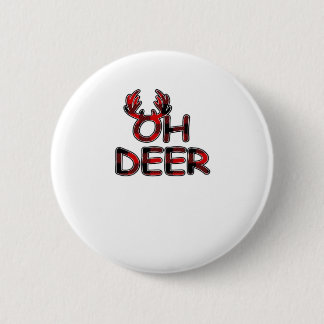 Oh Deer Clean Lay-out Ronde Button 5,7 Cm