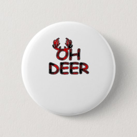 Oh Deer Clean Lay-out Ronde Button 5,7 Cm (Voorkant)
