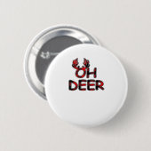 Oh Deer Clean Lay-out Ronde Button 5,7 Cm (Voorkant /achterkant)