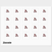 Oh Deer Clean Lay-out  Vierkante Sticker (Vel)