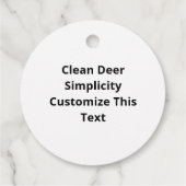Oh Deer Clean Layout Bedankjes Labels (Achterkant)