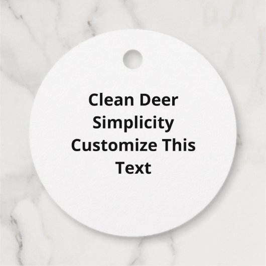 Oh Deer Clean Layout Bedankjes Labels (Achterkant)