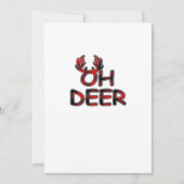 Oh Deer Clean Layout Feestdagenkaart (Voorkant)