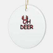Oh Deer Clean Layout Keramisch Ornament (Links)