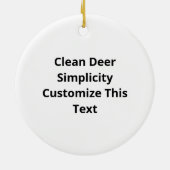 Oh Deer Clean Layout Keramisch Ornament (Achterkant)