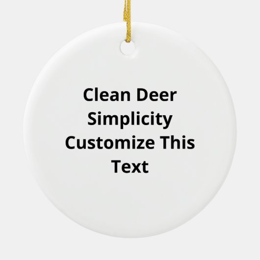 Oh Deer Clean Layout Keramisch Ornament (Achterkant)