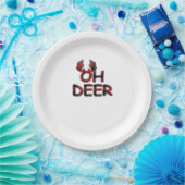 Oh Deer Clean Layout  Papieren Bordje (Feest)