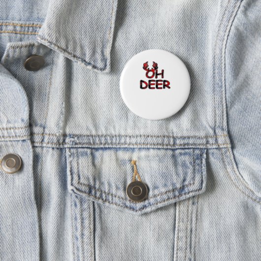 Oh Deer Clean Layout Ronde Button 5,7 Cm (In situ)