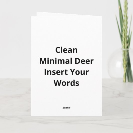 Oh Deer Clean Minimal Seeing Kaart (Achterkant)