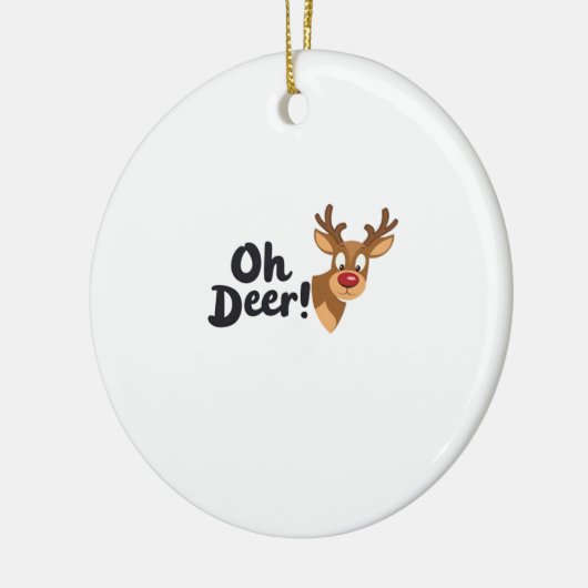 Oh Deer Clean Minimal Seeing Ornament (Links)