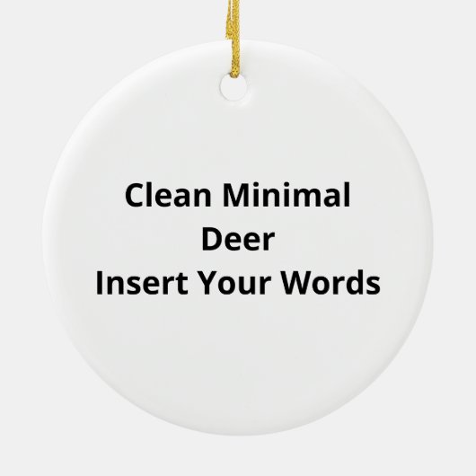 Oh Deer Clean Minimal Seeing Ornament (Achterkant)