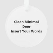 Oh Deer Clean Minimal Seeing Ornament (achterkant)