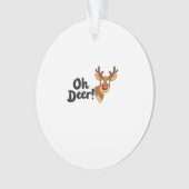 Oh Deer Clean Minimal Seeing Ornament (voorkant)