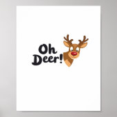 Oh Deer Clean Minimal Seeing  Poster (Voorkant)