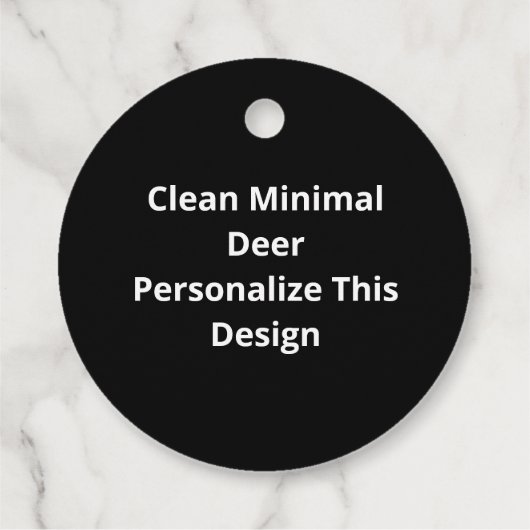 Oh Deer Clean Minimal Style Bedankjes Labels (Achterkant)