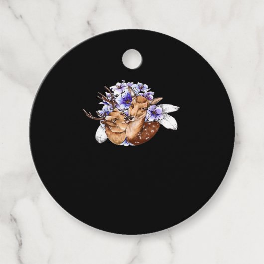 Oh Deer Clean Minimal Style Bedankjes Labels (Voorkant)