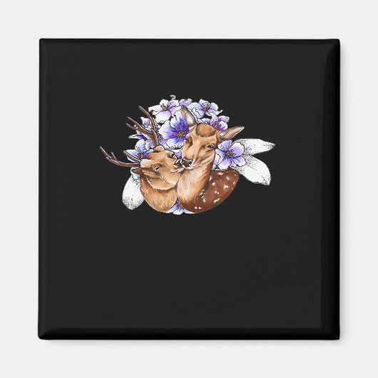 Oh Deer Clean Minimal Style  Magneet (Voorkant)