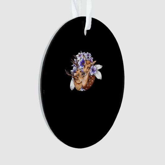 Oh Deer Clean Minimal Style Ornament (voorkant)