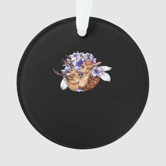 Oh Deer Clean Minimal Style Ornament (voorkant)