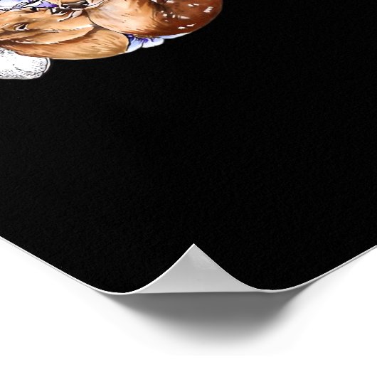 Oh Deer Clean Minimal Style Poster (Hoek)