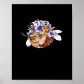 Oh Deer Clean Minimal Style Poster (Voorkant)