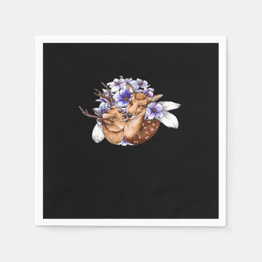 Oh Deer Clean Minimal Style  Servet (Voorkant)