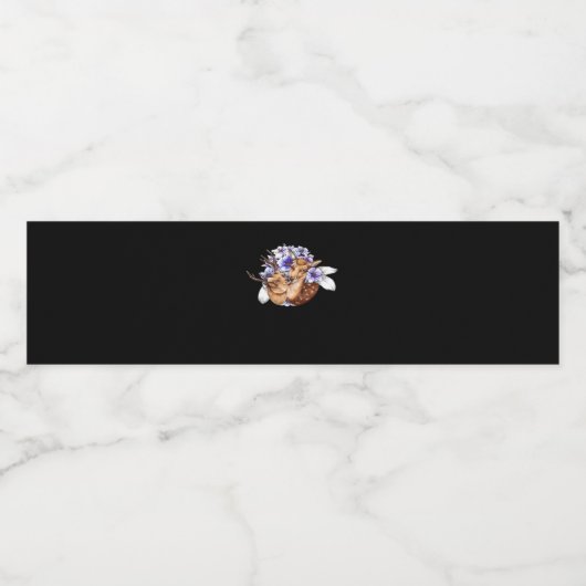 Oh Deer Clean Minimal Style  Waterfles Etiket (Enkel label)