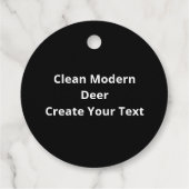 Oh Deer Clean Modern  Bedankjes Labels (Achterkant)