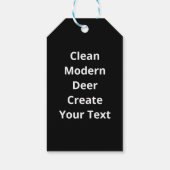 Oh Deer Clean Modern Cadeaulabel (Achterkant)
