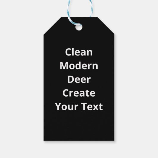 Oh Deer Clean Modern Cadeaulabel (Achterkant)