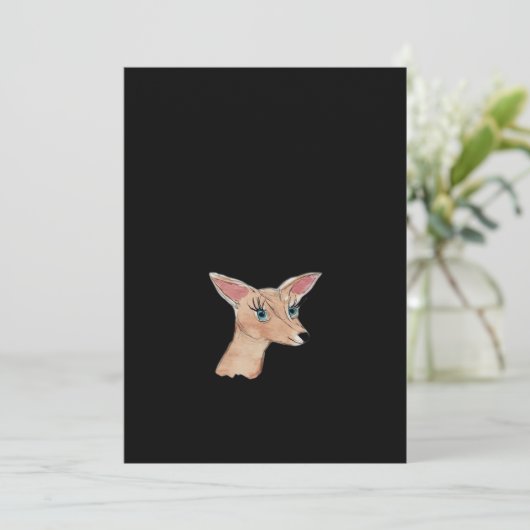 Oh Deer Clean Modern Feestdagenkaart (Staand voorkant)