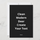 Oh Deer Clean Modern Feestdagenkaart (Achterkant)