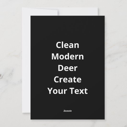 Oh Deer Clean Modern  Feestdagenkaart (Achterkant)