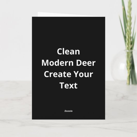 Oh Deer Clean Modern  Kaart (Achterkant)