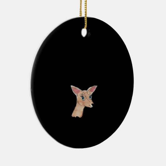 Oh Deer Clean Modern  Keramisch Ornament (Rechts)
