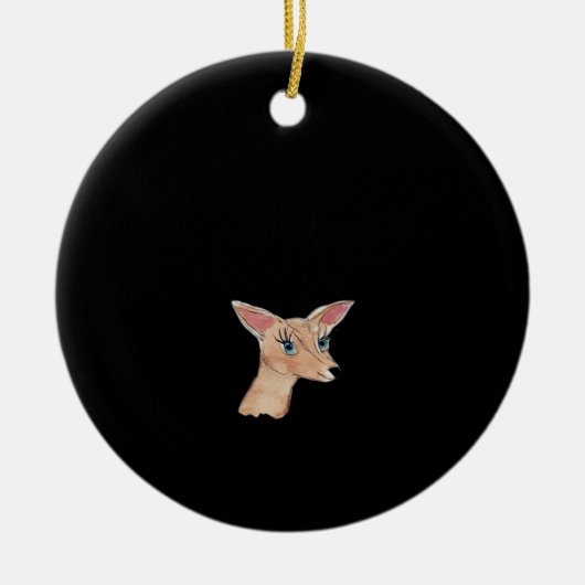 Oh Deer Clean Modern  Keramisch Ornament (Voorkant)