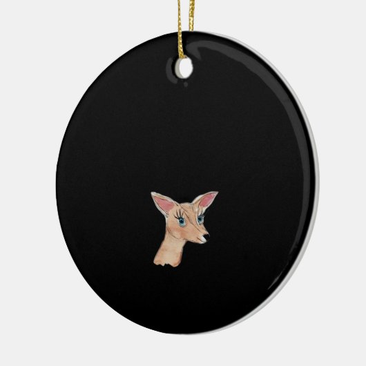 Oh Deer Clean Modern  Keramisch Ornament (Links)