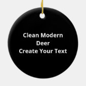 Oh Deer Clean Modern  Keramisch Ornament (Achterkant)