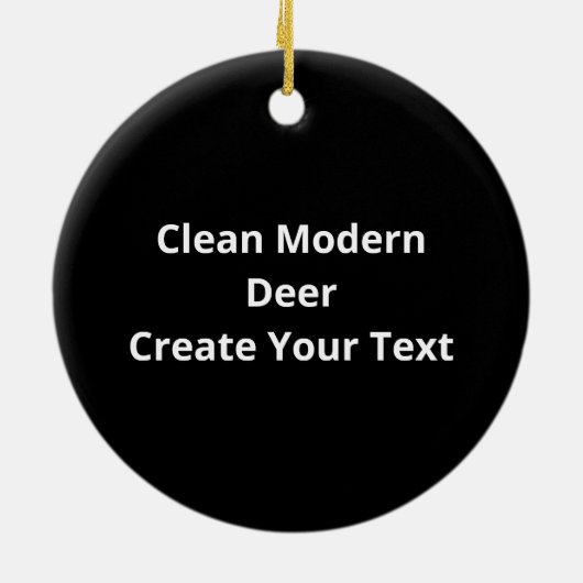 Oh Deer Clean Modern  Keramisch Ornament (Achterkant)