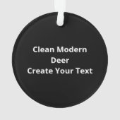 Oh Deer Clean Modern Ornament (achterkant)
