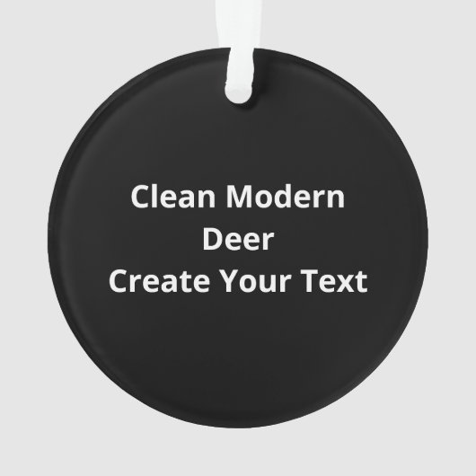 Oh Deer Clean Modern  Ornament (achterkant)