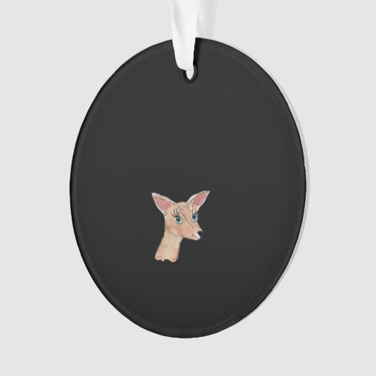 Oh Deer Clean Modern  Ornament (voorkant)