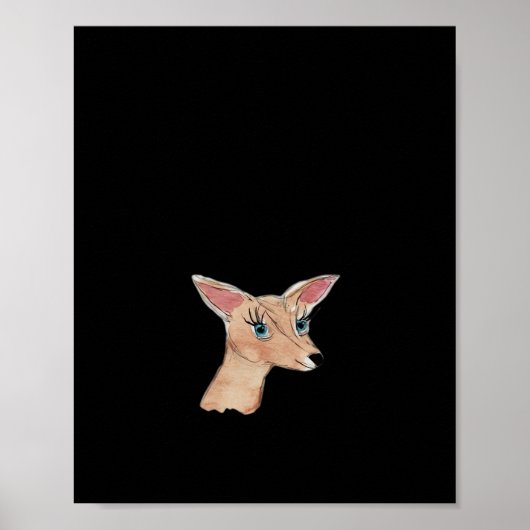 Oh Deer Clean Modern Poster (Voorkant)