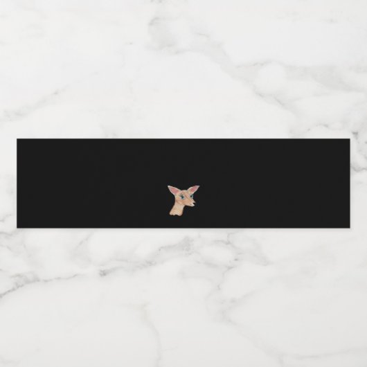 Oh Deer Clean Modern Waterfles Etiket (Enkel label)